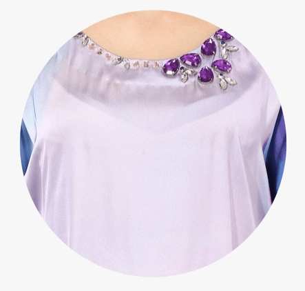 The Kaftan Company Dresses Satin Ombre Printed Kaftan with Embellishments - (Clearance - Final Sale)