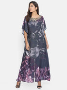 The Kaftan Company Dresses SMUDGED SKY EMBELLISHED KAFTAN DRESS - (Clearance - Final Sale)