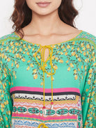 The Kaftan Company Kaftan Digital Printed Floral Cotton Maxi Kaftan (Final Sale)