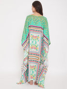 The Kaftan Company Kaftan Digital Printed Floral Cotton Maxi Kaftan (Final Sale)