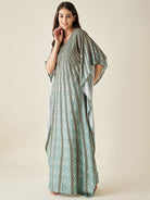 The Kaftan Company Kaftan Green Sunburst Supersoft Kaftan Loungewear