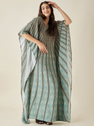 The Kaftan Company Kaftan Green Sunburst Supersoft Kaftan Loungewear