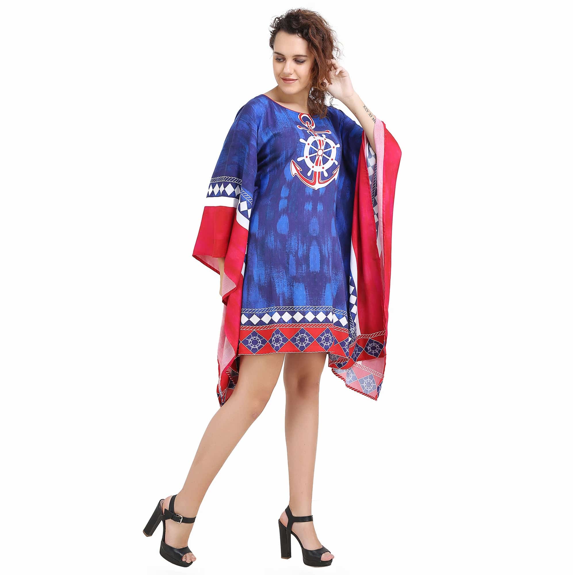 The Kaftan Company Kaftan Nautical Blues Kaftan - (Clearance - Final Sale)