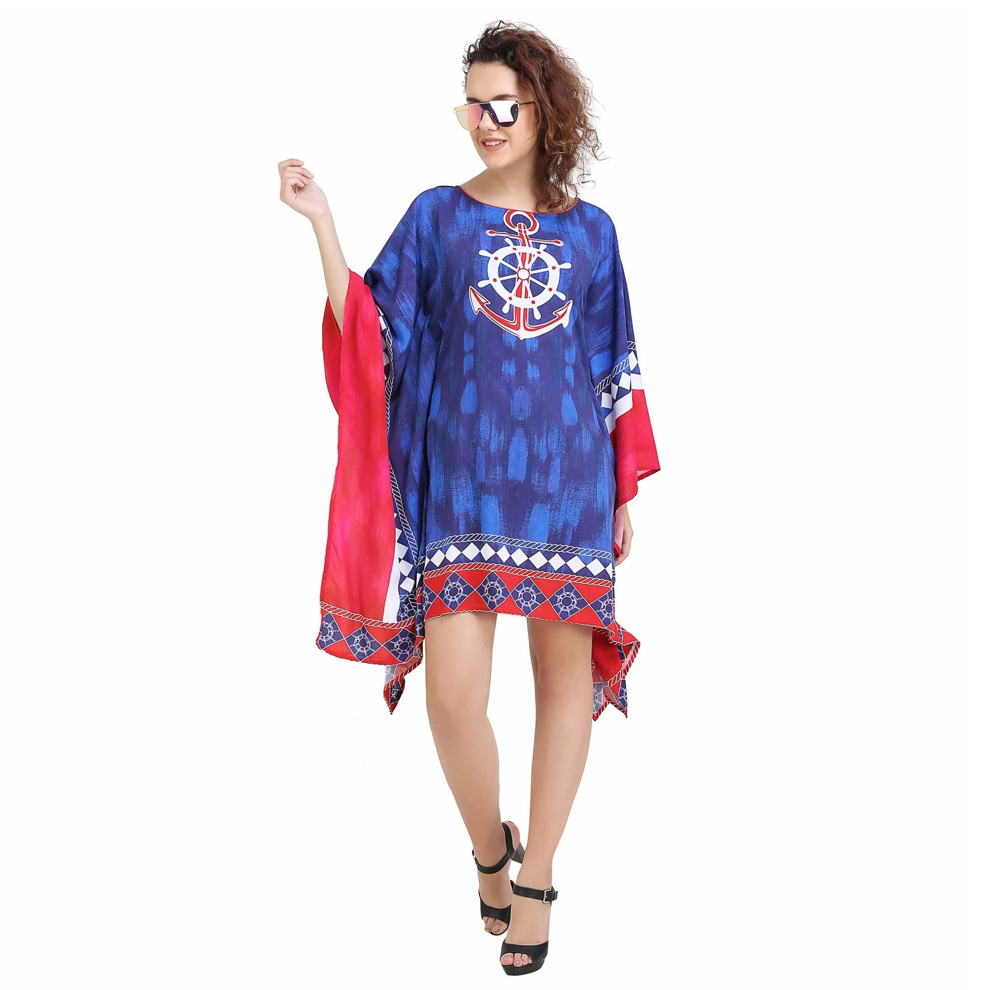 The Kaftan Company Kaftan Nautical Blues Kaftan - (Clearance - Final Sale)