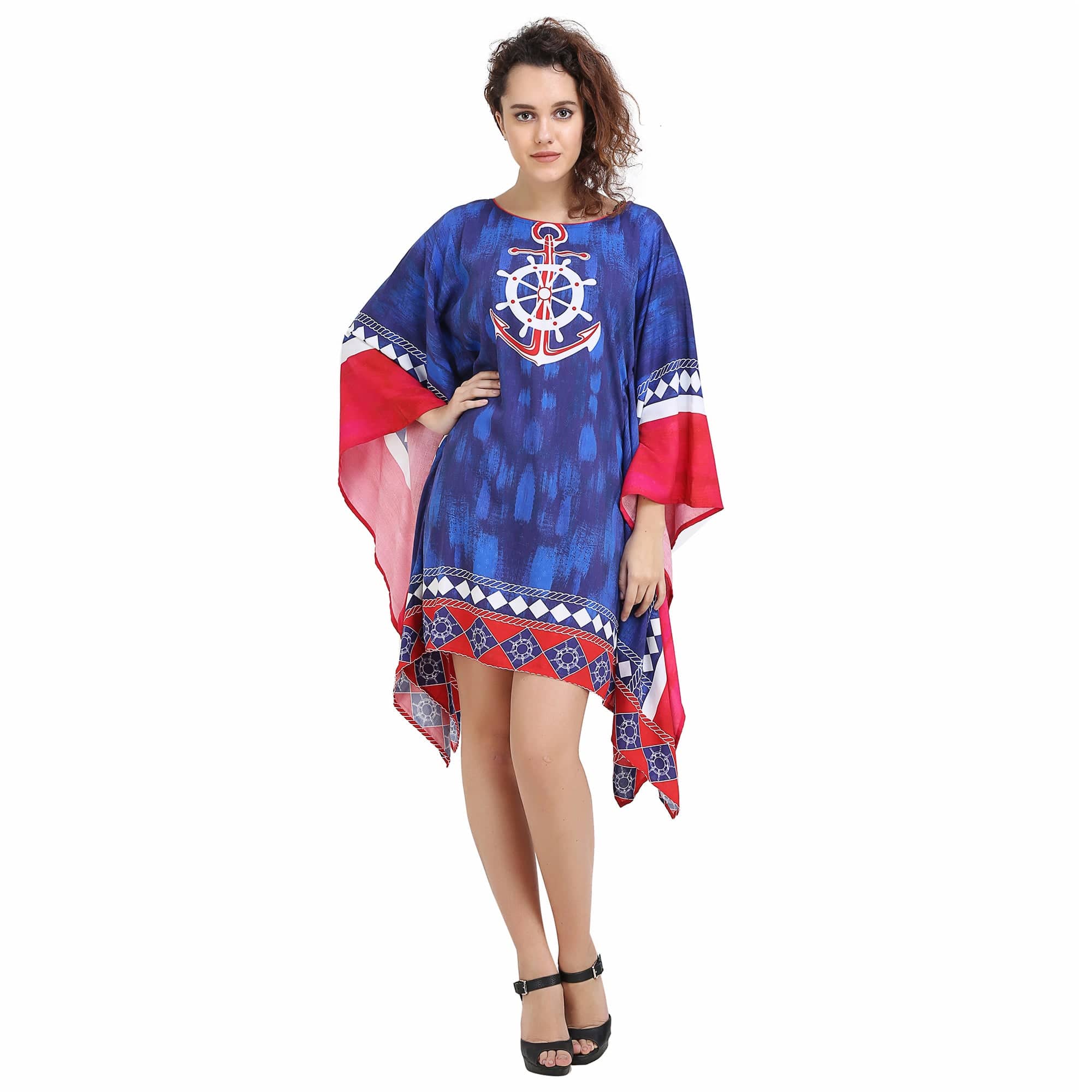 The Kaftan Company Kaftan Nautical Blues Kaftan - (Clearance - Final Sale)