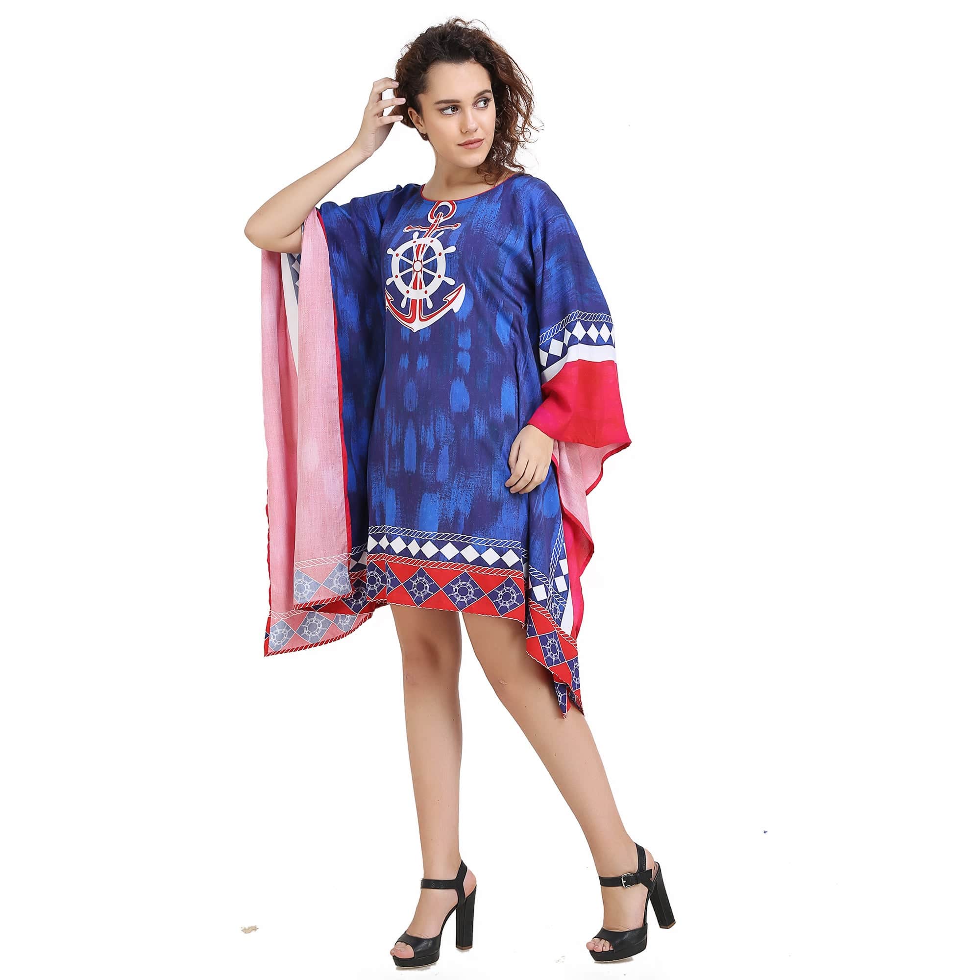 The Kaftan Company Kaftan Nautical Blues Kaftan - (Clearance - Final Sale)