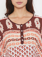 The Kaftan Company Kaftan Paisley Printed Maxi Maternity and Nursing Kaftan - (Clearance - Final Sale)