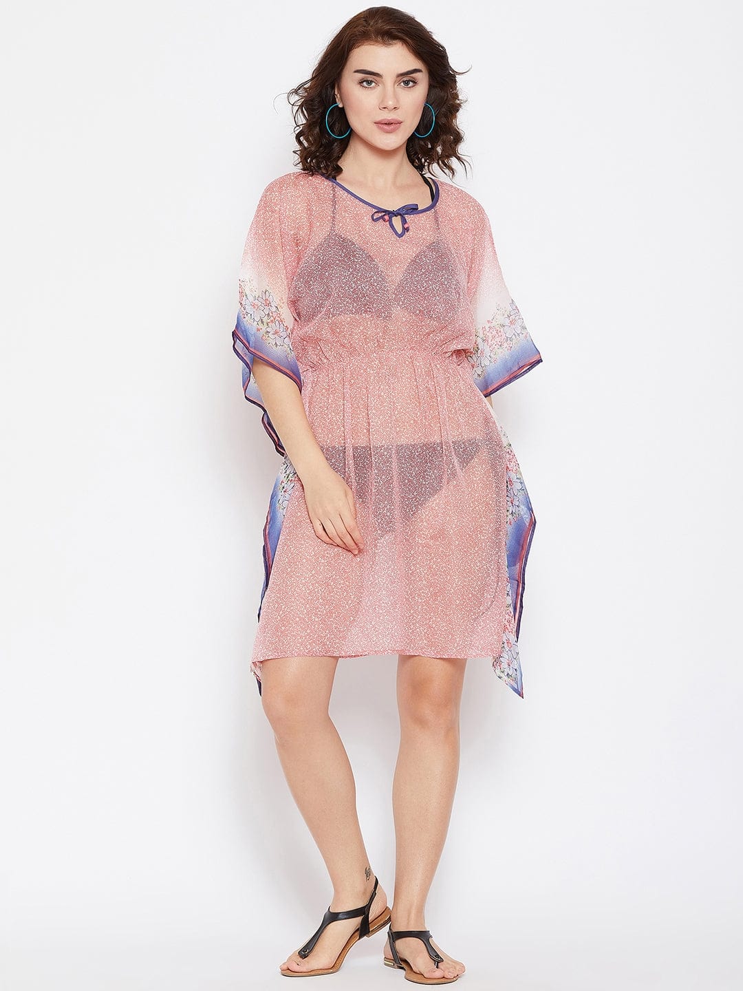 The Kaftan Company Kaftan PEACH SUMMER BEACH COVERUP - (Clearance - Final Sale)