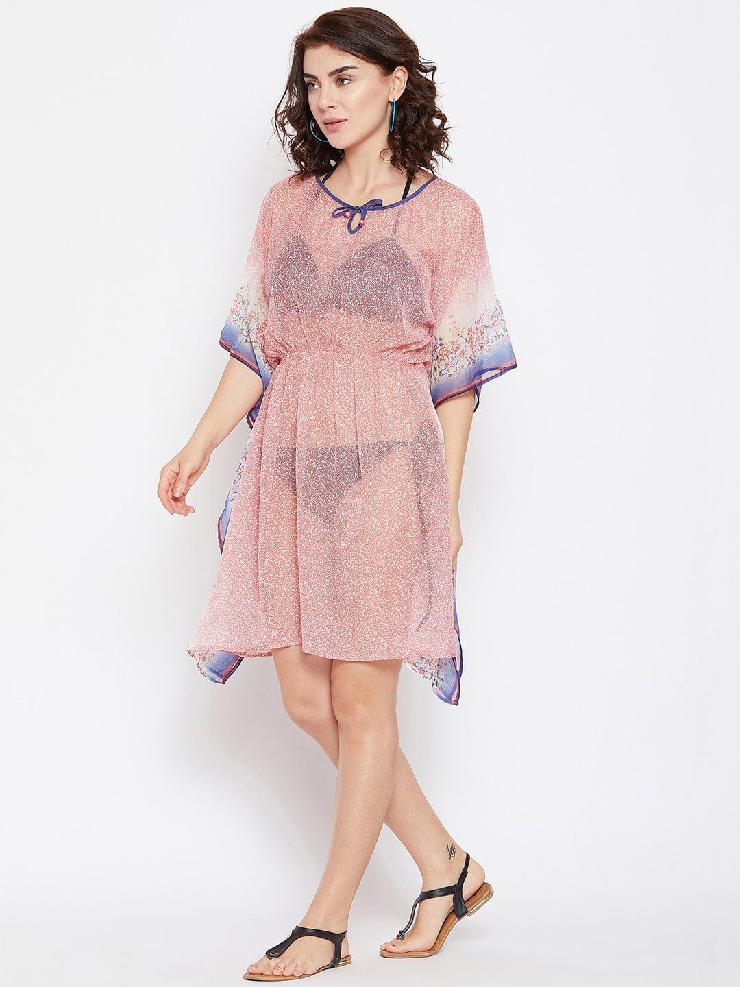 The Kaftan Company Kaftan PEACH SUMMER BEACH COVERUP - (Clearance - Final Sale)