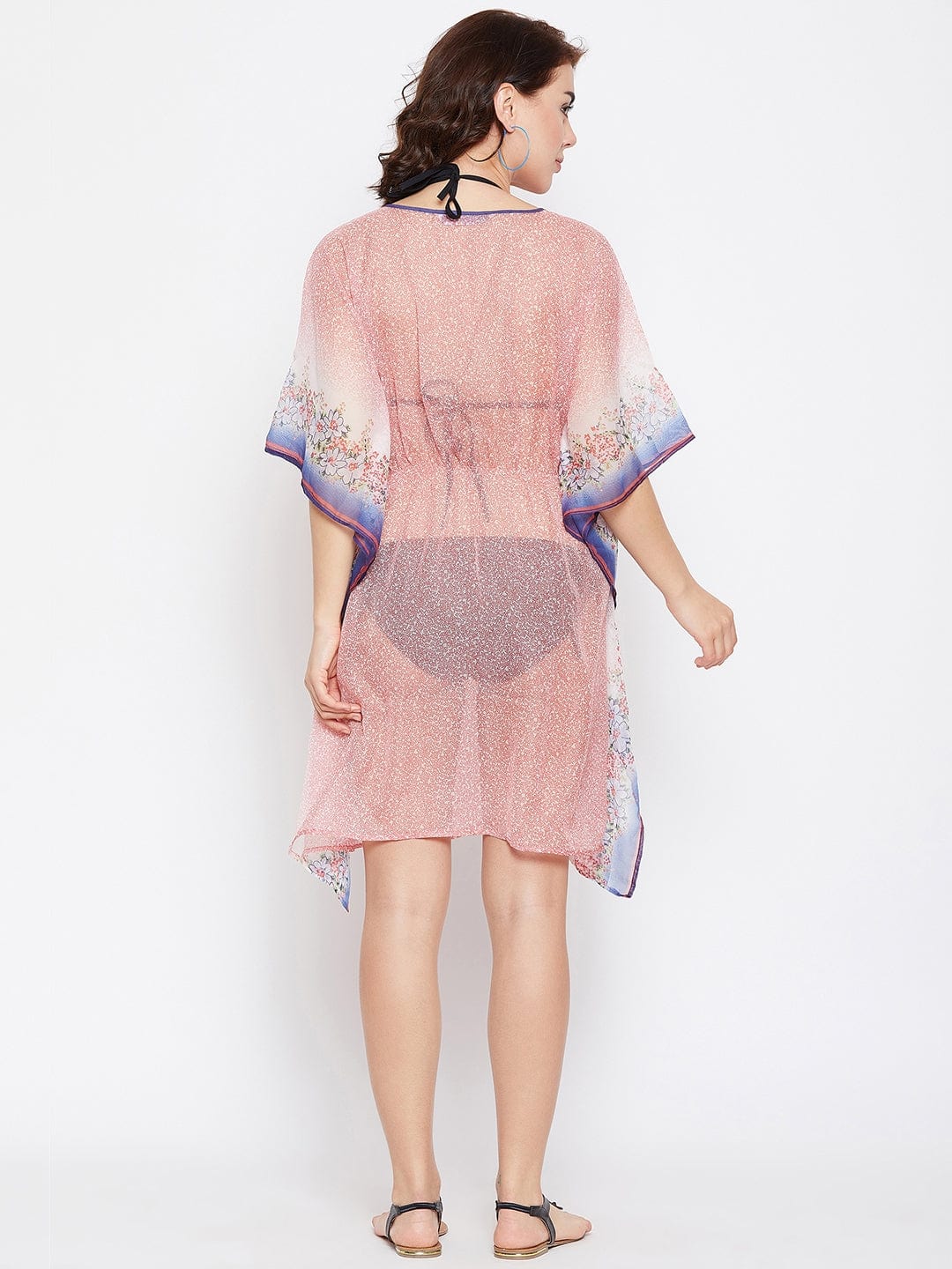 The Kaftan Company Kaftan PEACH SUMMER BEACH COVERUP - (Clearance - Final Sale)