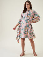 The Kaftan Company Kaftan Pink Palm Tropical Resortwear Kaftan - (Clearance - Final Sale)
