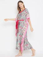The Kaftan Company Kaftan Royal Gardenia White Maxi Kaftan