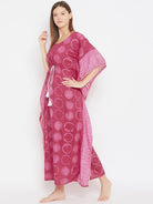 The Kaftan Company Kaftan Shibori Handwoven Tie-Dye Loungewear Kaftan (Final Sale)