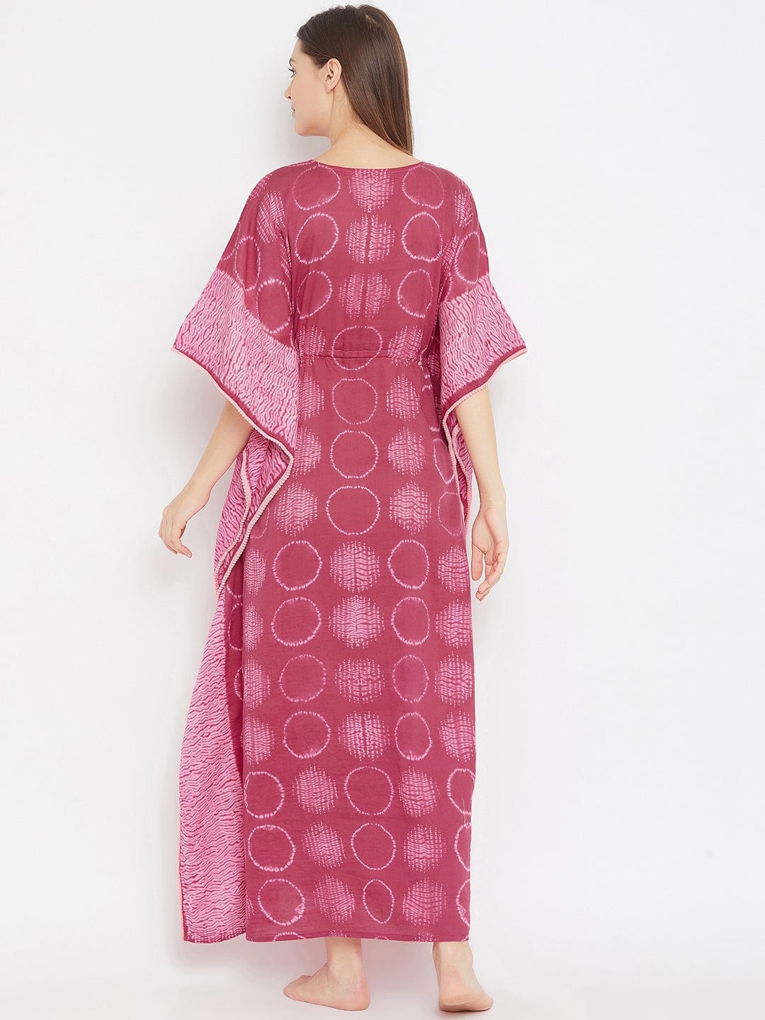 The Kaftan Company Kaftan Shibori Handwoven Tie-Dye Loungewear Kaftan (Final Sale)