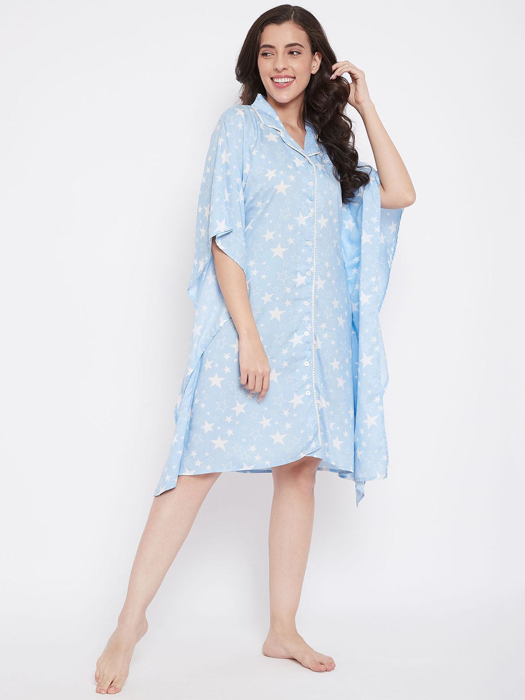 The Kaftan Company Kaftan Starry Night Kaftan Sleepshirt - (Clearance - Final Sale)