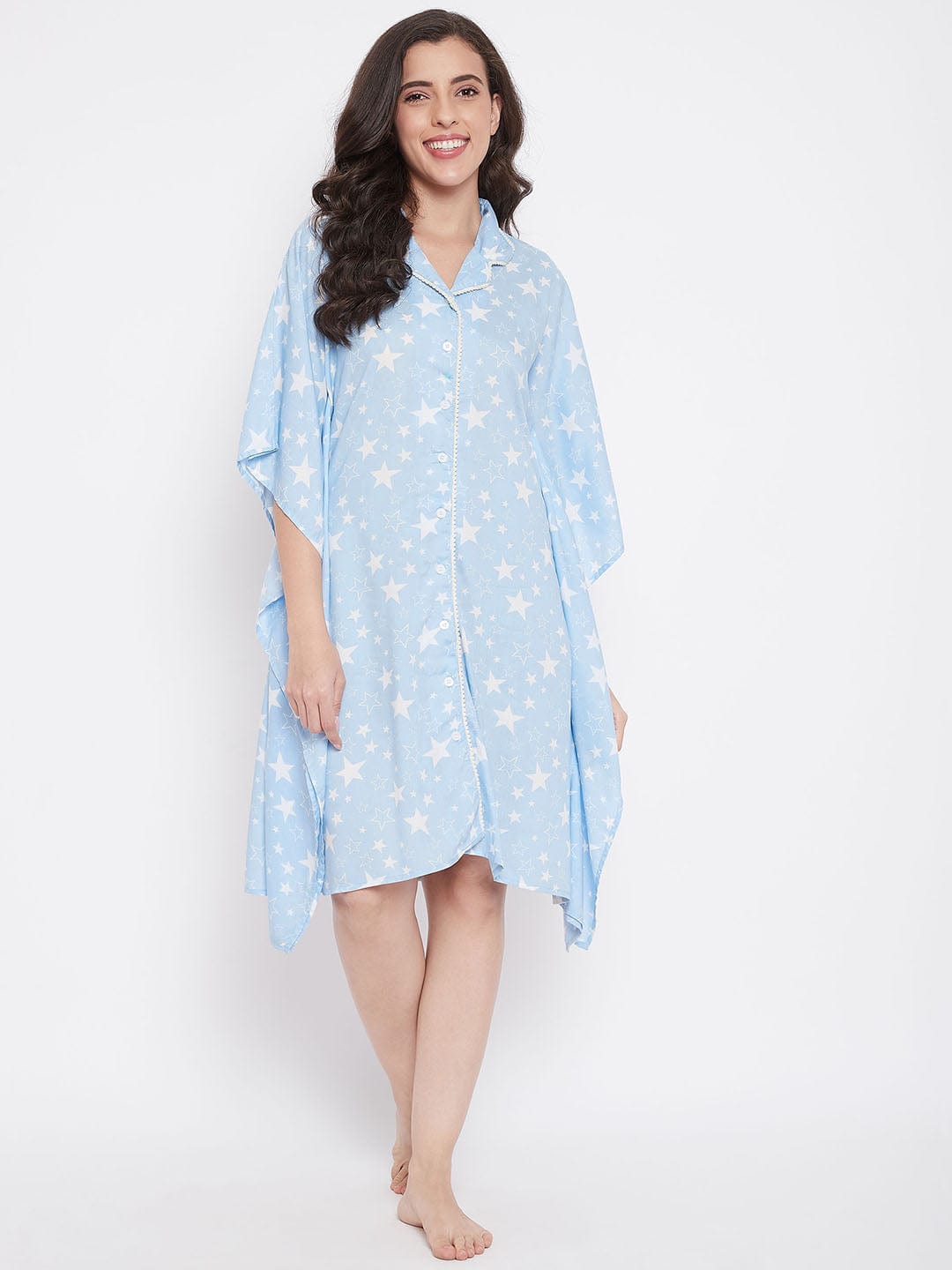 The Kaftan Company Kaftan Starry Night Kaftan Sleepshirt - (Clearance - Final Sale)