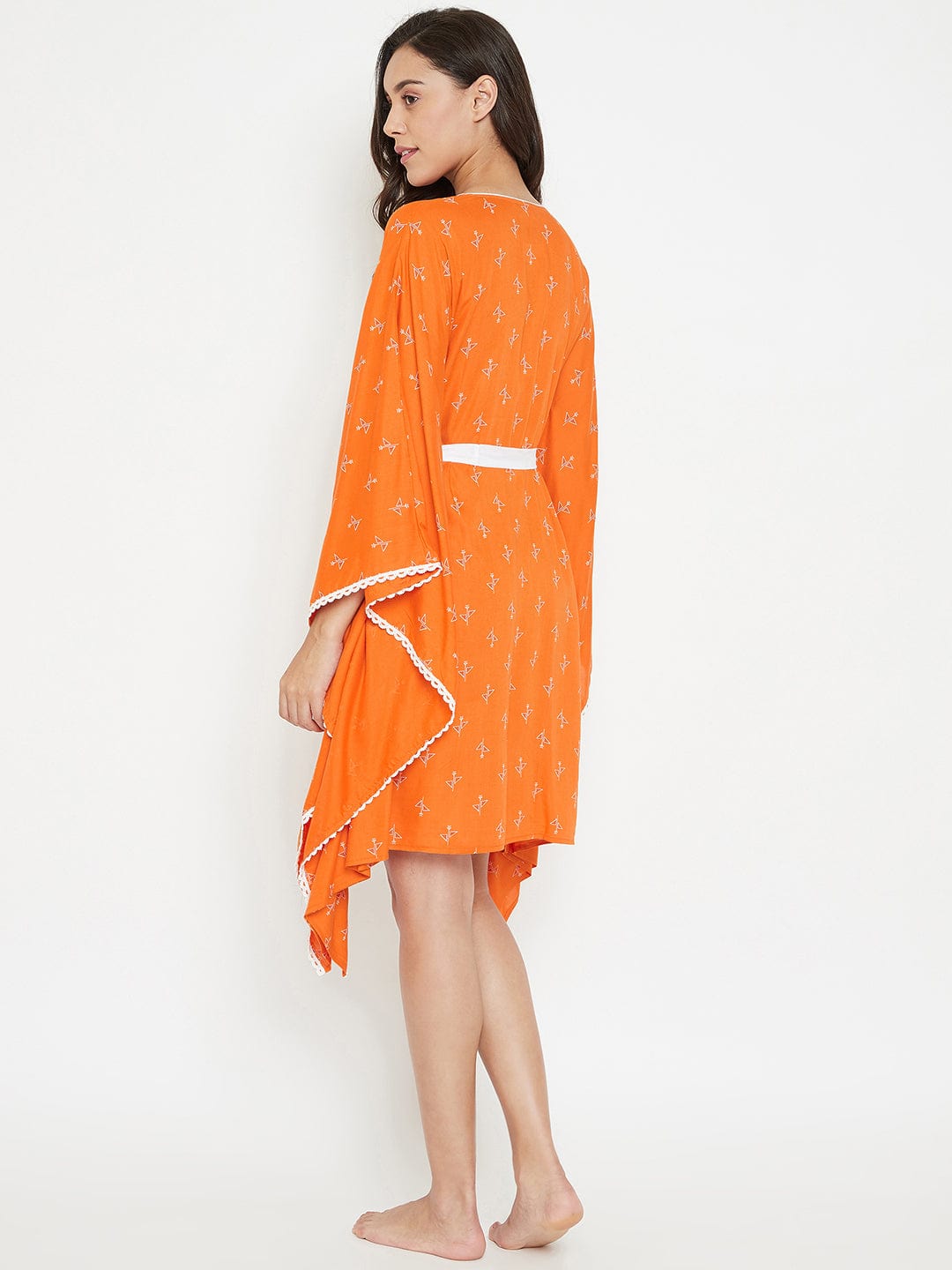 The Kaftan Company Kaftan Sunset Sorbet Kaftan with Belt - (Clearance - Final Sale)