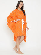The Kaftan Company Kaftan Sunset Sorbet Kaftan with Belt - (Clearance - Final Sale)