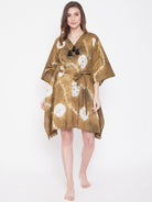 The Kaftan Company Kaftan Tortilla Tan Tie-Dye Kaftan with Belt - (Clearance - Final Sale)