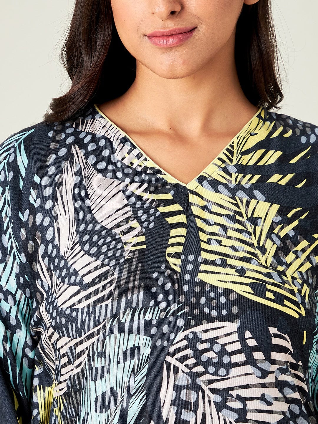 The Kaftan Company Kaftan Tropica Animal Print Kaftan