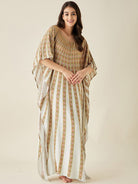 The Kaftan Company Kaftan White Sunburst Supersoft Kaftan Loungewear