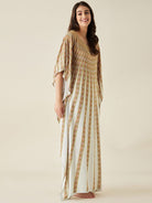 The Kaftan Company Kaftan White Sunburst Supersoft Kaftan Loungewear