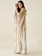 The Kaftan Company Kaftan White Sunburst Supersoft Kaftan Loungewear
