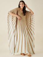 The Kaftan Company Kaftan White Sunburst Supersoft Kaftan Loungewear