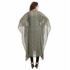 The Kaftan Company Kurta Olive Embroidered Floral Kaftan - (Clearance - Final Sale)