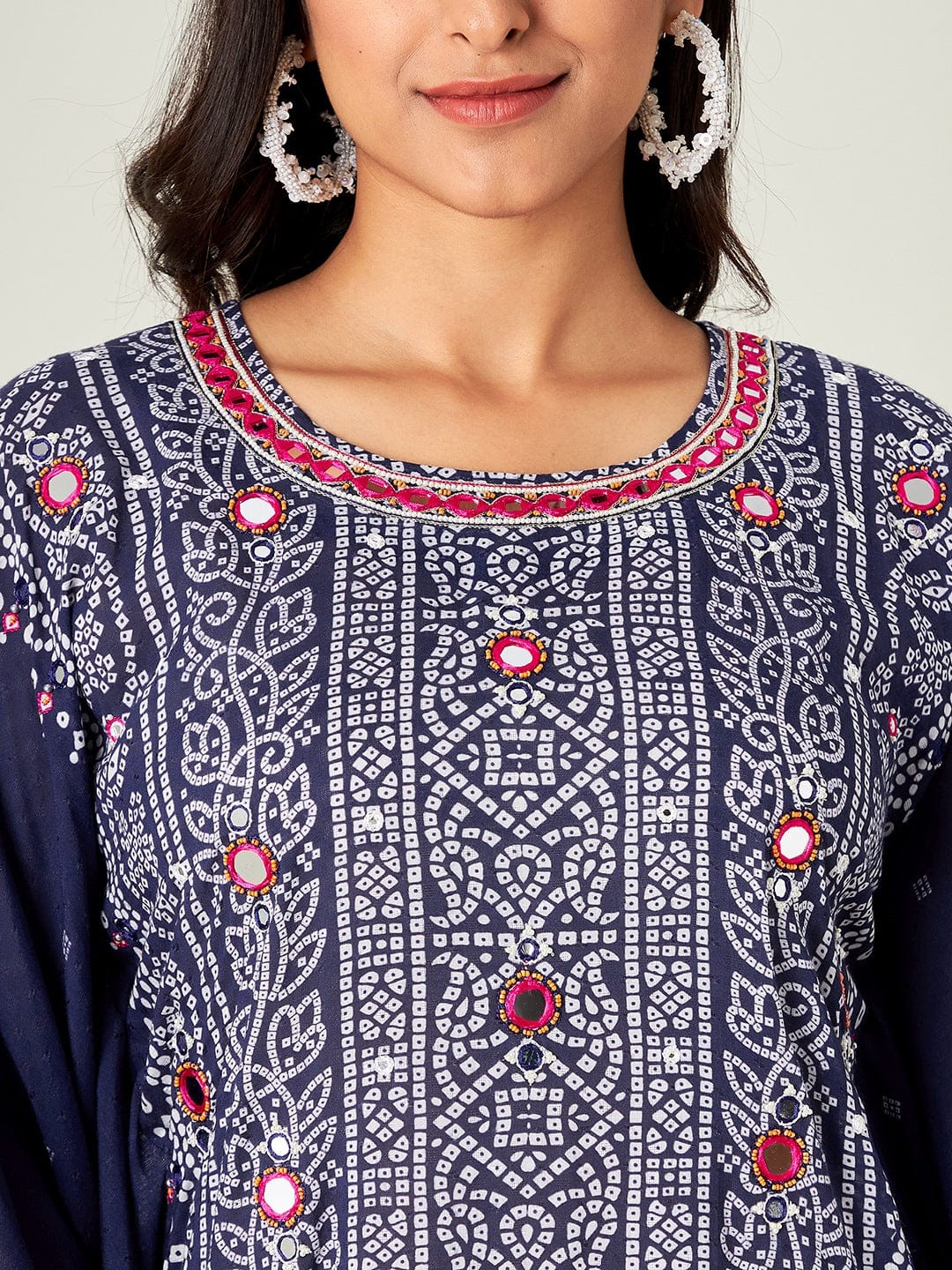 The Kaftan Company Kurta Purple Amethyst Embellished Kurta (Final Sale)