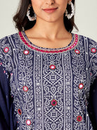 The Kaftan Company Kurta Purple Amethyst Embellished Kurta (Final Sale)