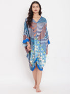 The Kaftan Company Loungewear Free size Striped Mandala Free Size Kaftan - (Clearance - Final Sale)