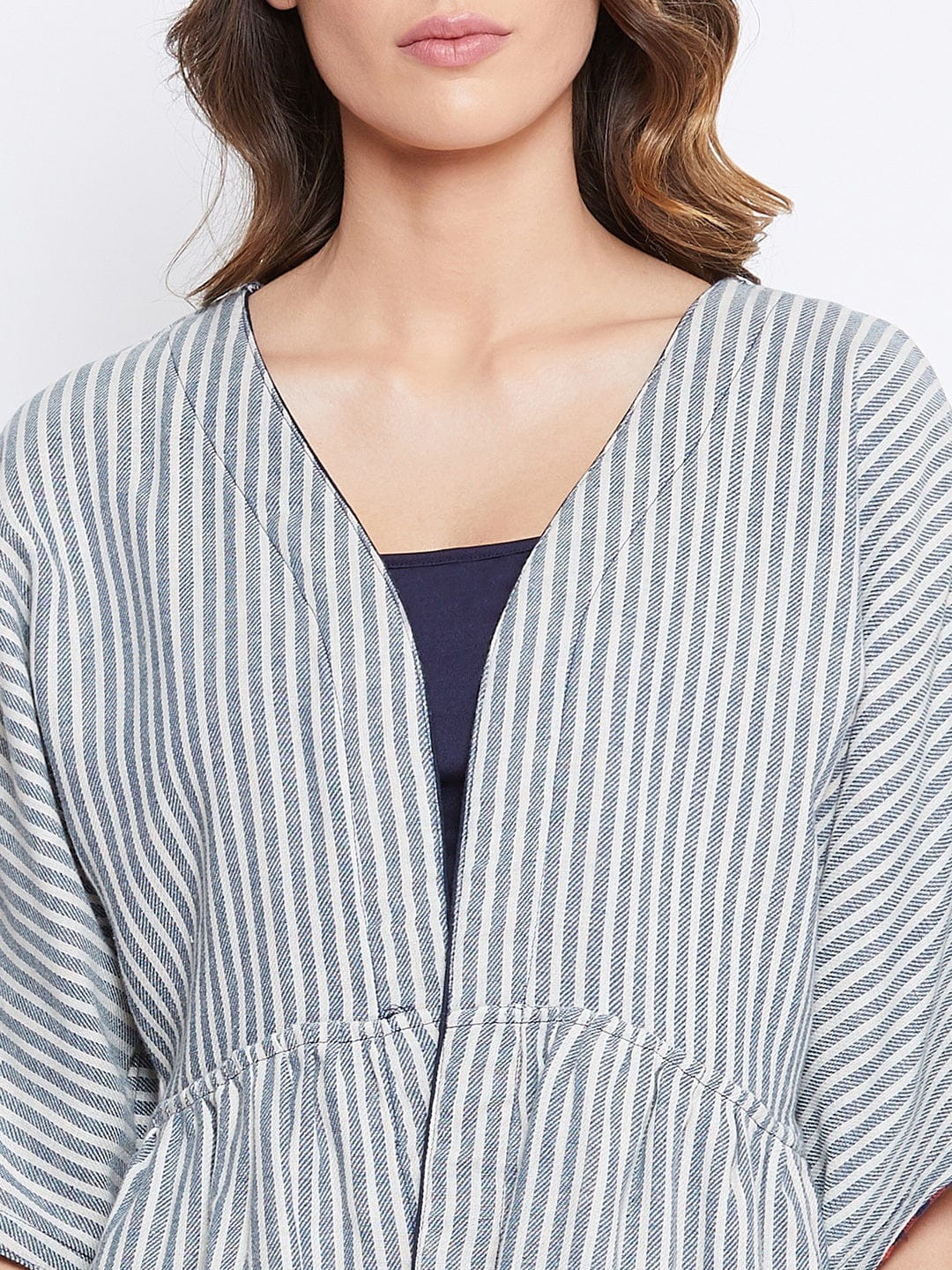 The Kaftan Company Loungewear Reversible Plaids and Stripes Cotton Lounge Set - (Clearance - Final Sale)