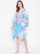 The Kaftan Company Loungewear Skyberry Sunburst Tie-Dye Kaftan Gownset - (Clearance - Final Sale)
