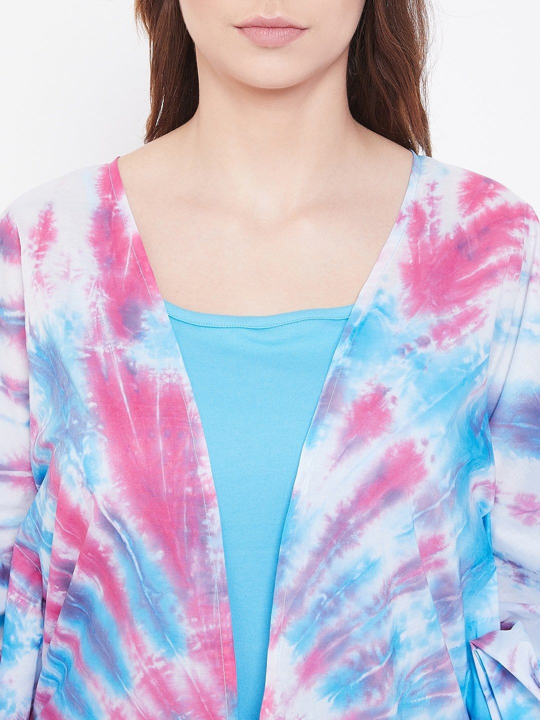 The Kaftan Company Loungewear Skyberry Sunburst Tie-Dye Kaftan Gownset - (Clearance - Final Sale)