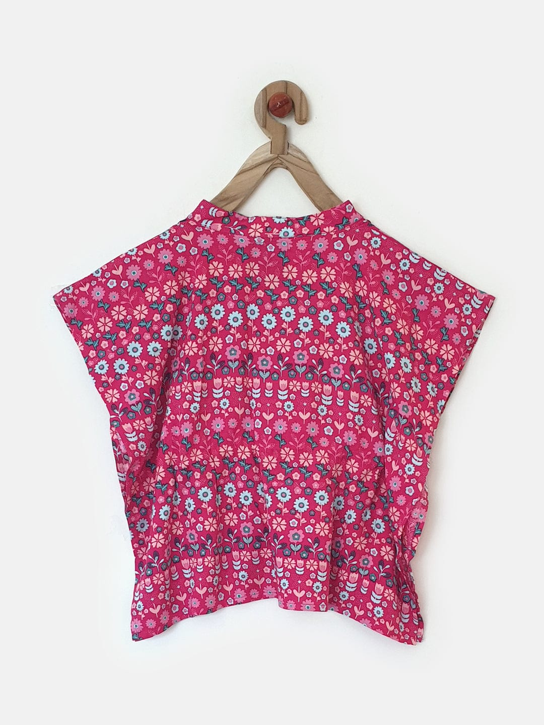 The Kaftan Company Nightdress Girls Fuschia Florals Girls Shorts Set