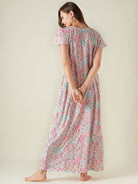 The Kaftan Company Nightdress Pink flowers nightdress