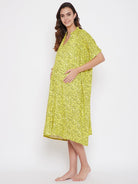 The Kaftan Company Nightdress Yellow Floweret Maternity Nightdress - (Clearance - Final Sale)