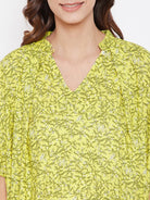 The Kaftan Company Nightdress Yellow Floweret Maternity Nightdress - (Clearance - Final Sale)