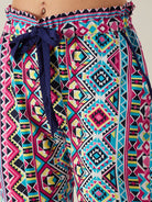 The Kaftan Company Pants Geometric Patterned Crepe Loungepants