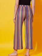 The Kaftan Company Pants Multi Color Knitted Lounge Pants (Final Sale)