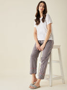 The Kaftan Company Pants Multi Pinstripe Cotton Pyjama