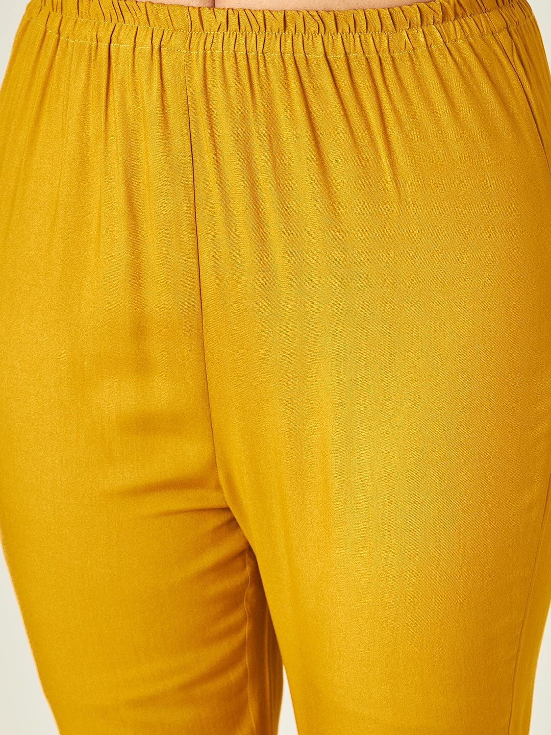 The Kaftan Company Pants Mustard Yellow Tapered Pants