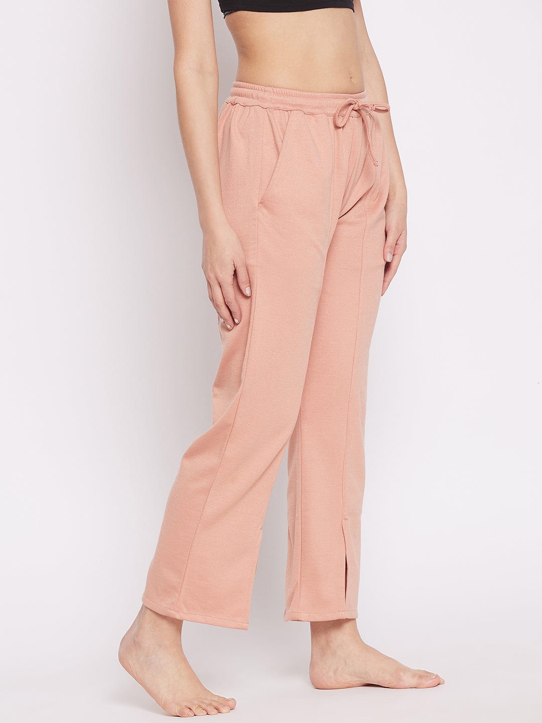 The Kaftan Company Pants Peach Paneled Loungepants