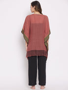 The Kaftan Company Pyjama Set Mauve Merino Wool Loungewear Set