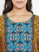 The Kaftan Company Pyjama Set Mustard Magic Kaftan Pyjama Set