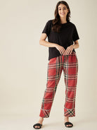 The Kaftan Company Pyjamas Winter Holiday Red Thick Cotton Pyjama