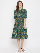 The Kaftan Company Resortwear Marigold Farm Navy Blue Modal Resort Dress