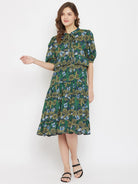 The Kaftan Company Resortwear Marigold Farm Navy Blue Modal Resort Dress