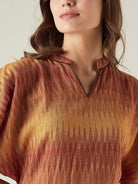The Kaftan Company Shorts Set Ikat jungle top and shorts set